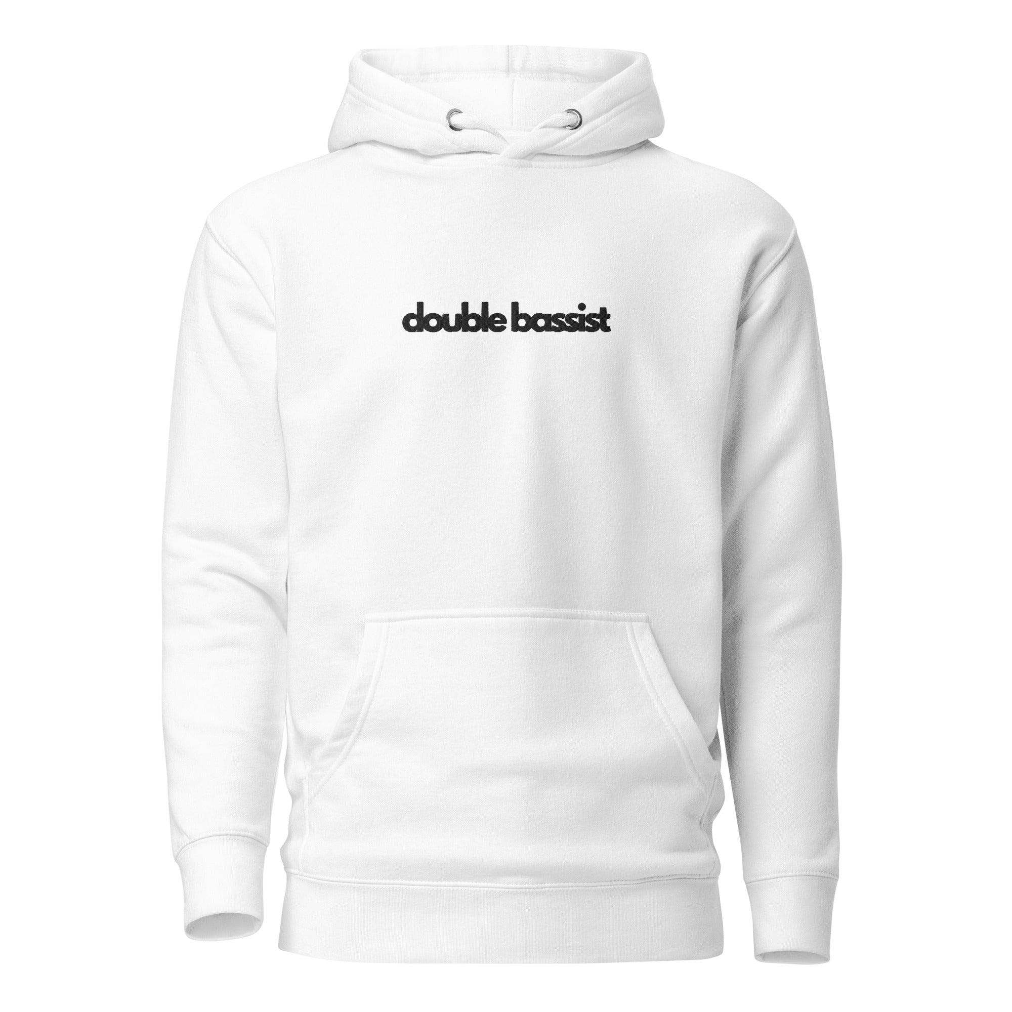 Double Bassist Premium Hoodie - White