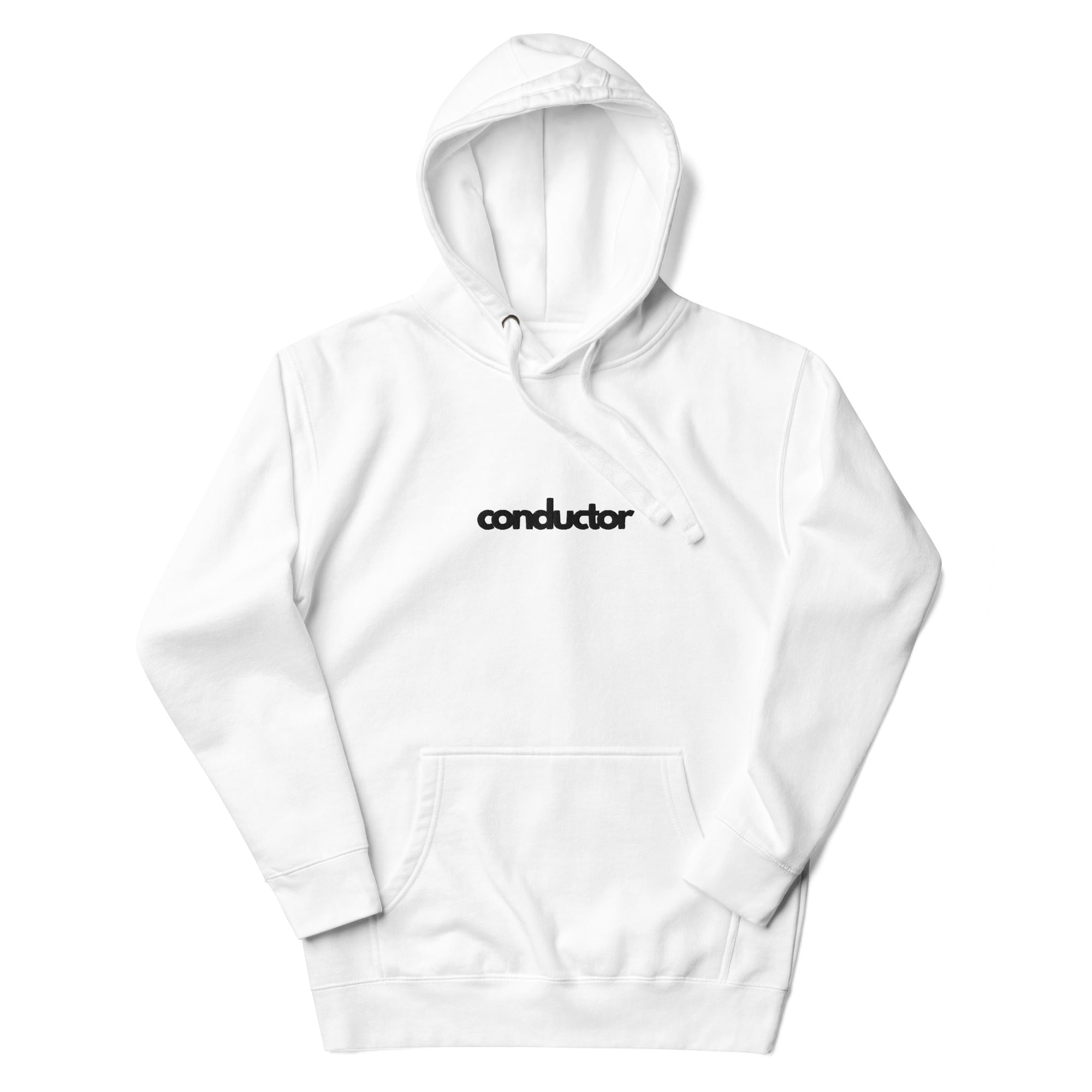 Conductor Premium Hoodie - White