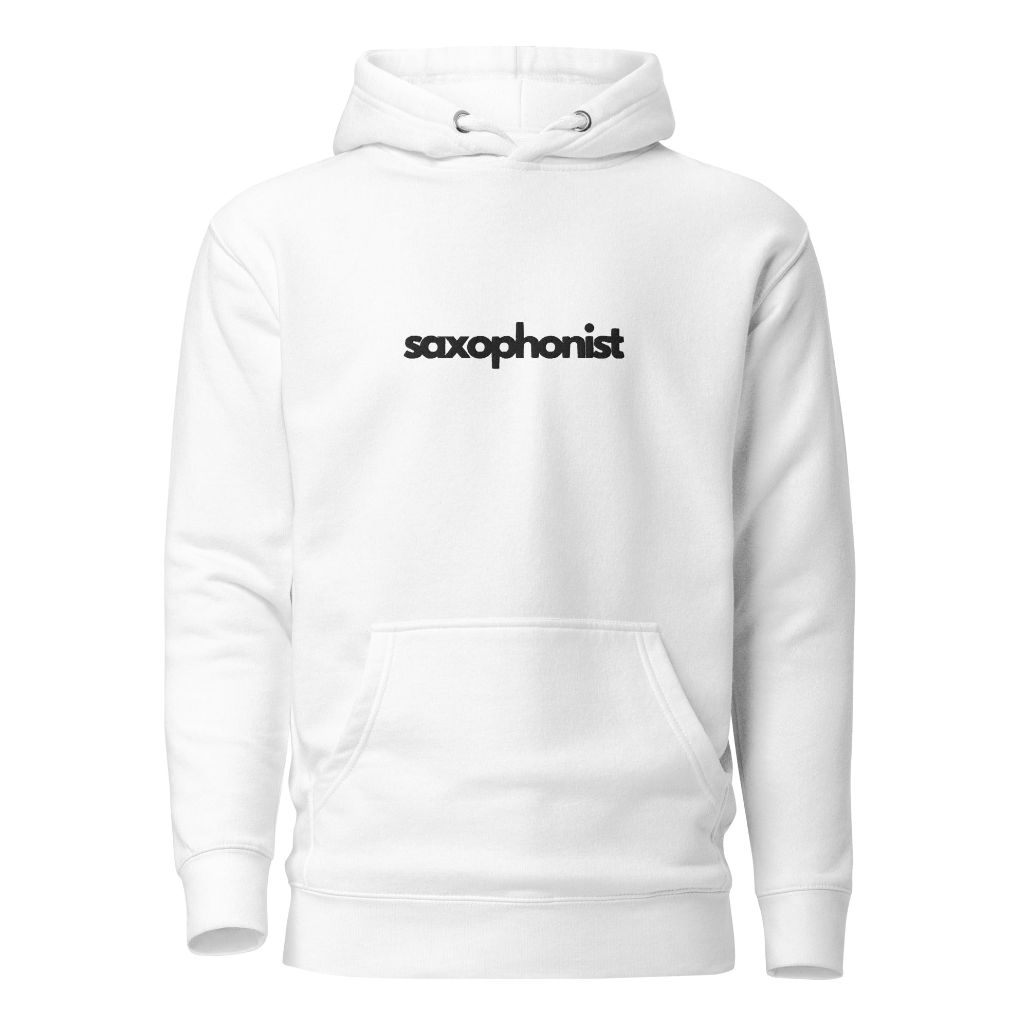 Saxophonist Premium Hoodie - White