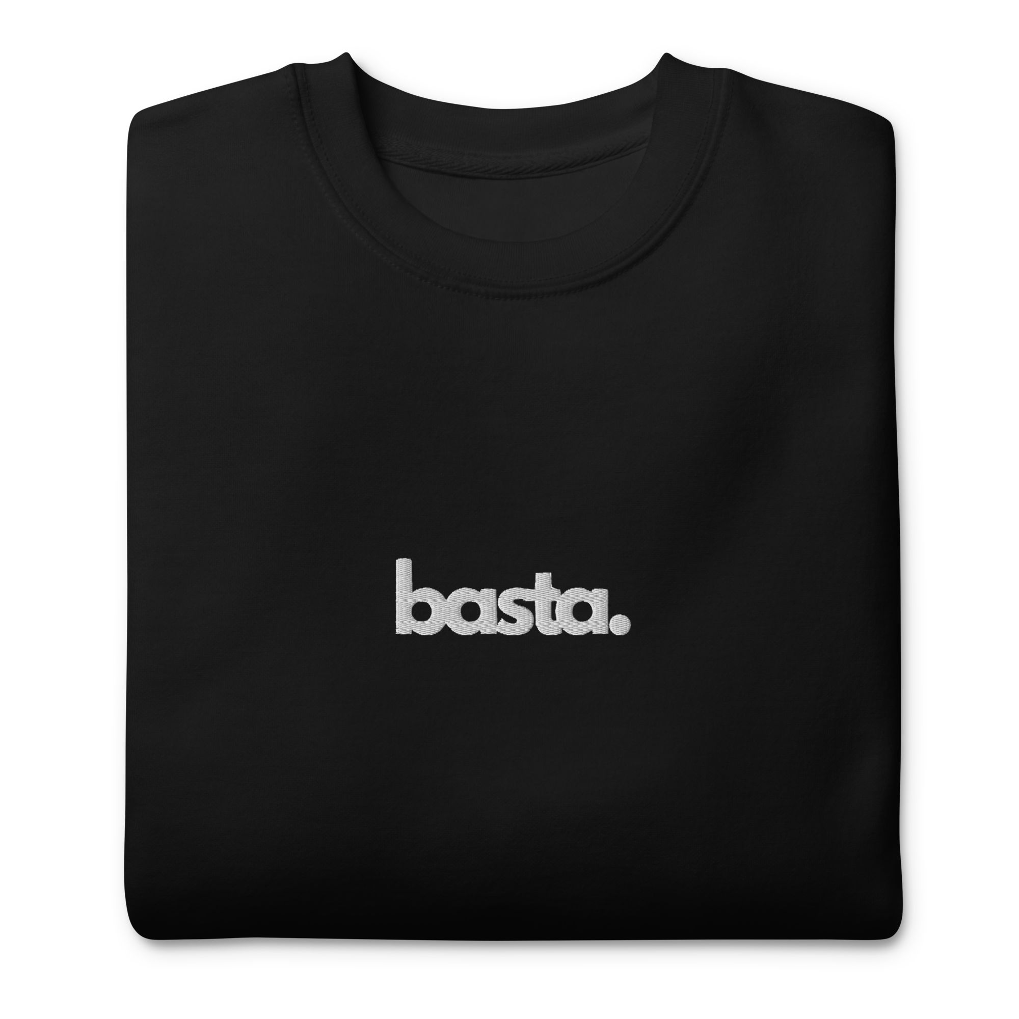 Premium "basta" Crew - Black