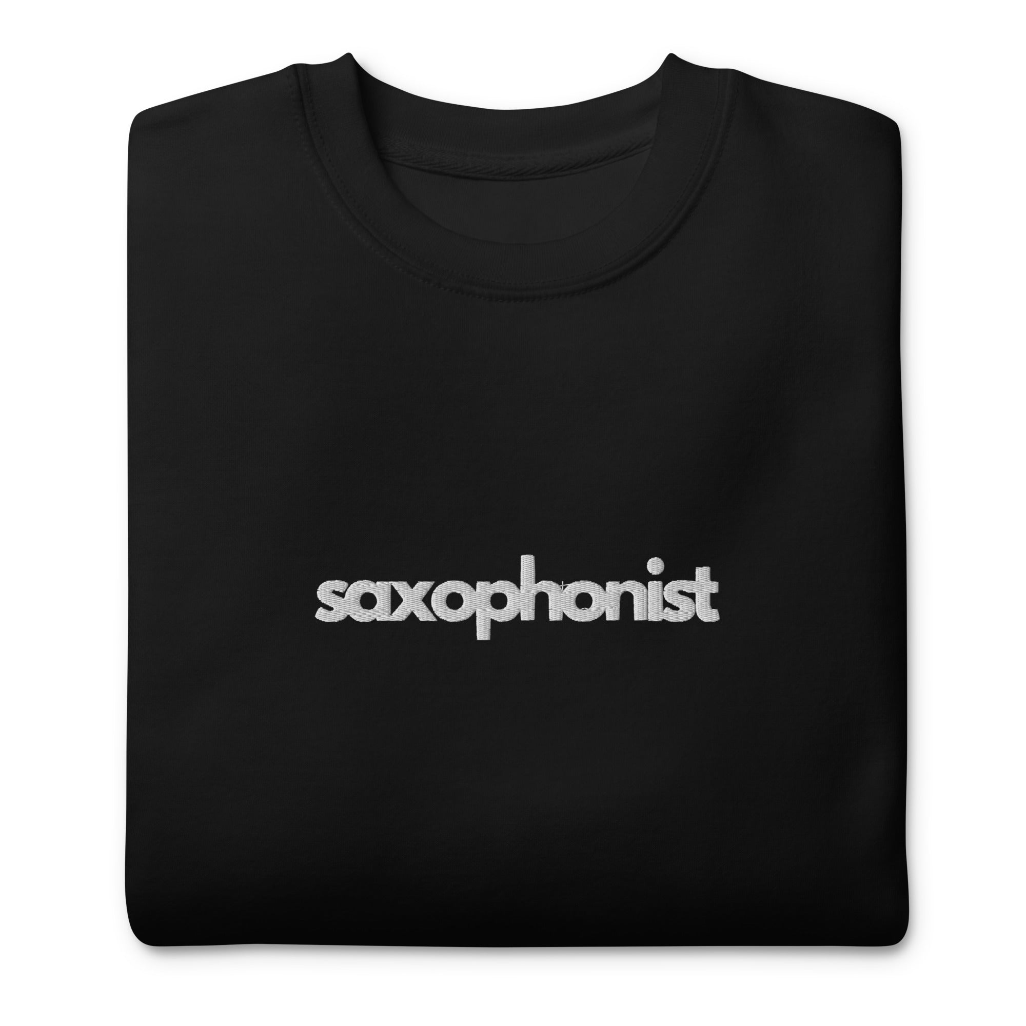 Saxophonist Premium Crew - Black