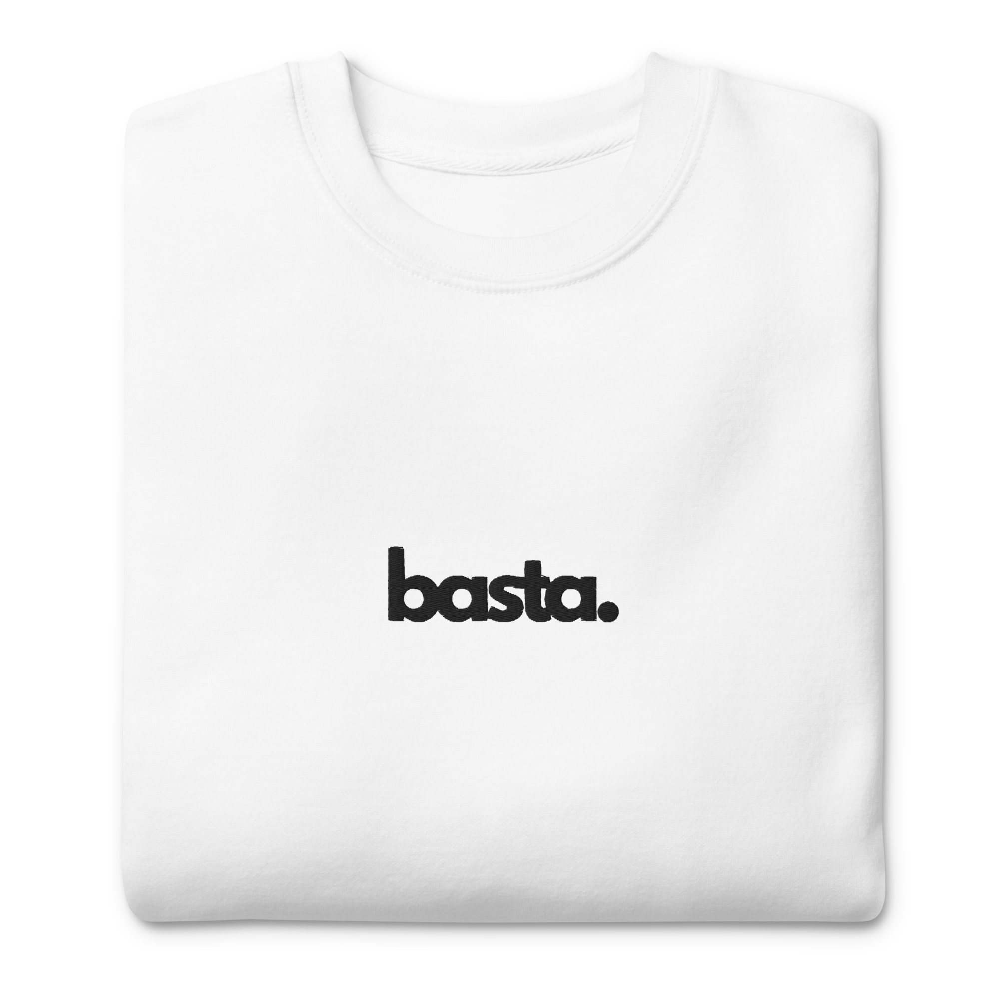 Premium "basta" Crew - White