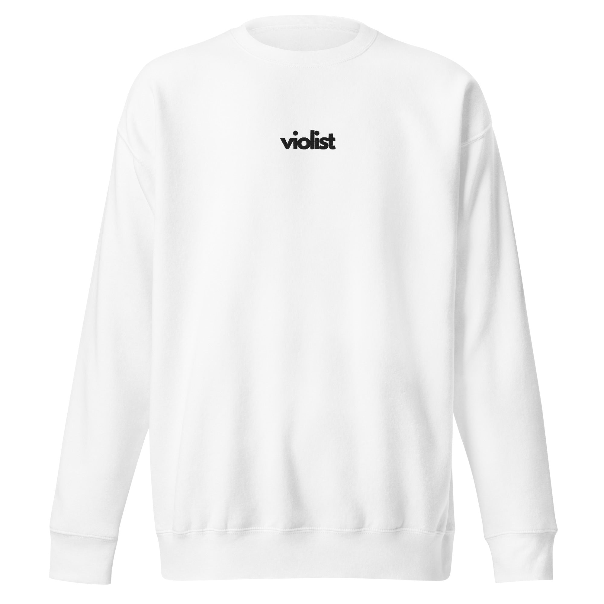 Violist Premium Crew - White