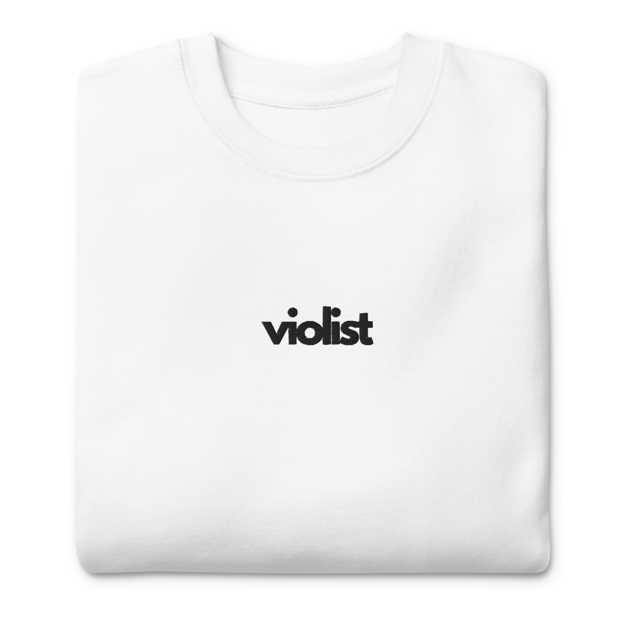 Violist Premium Crew - White