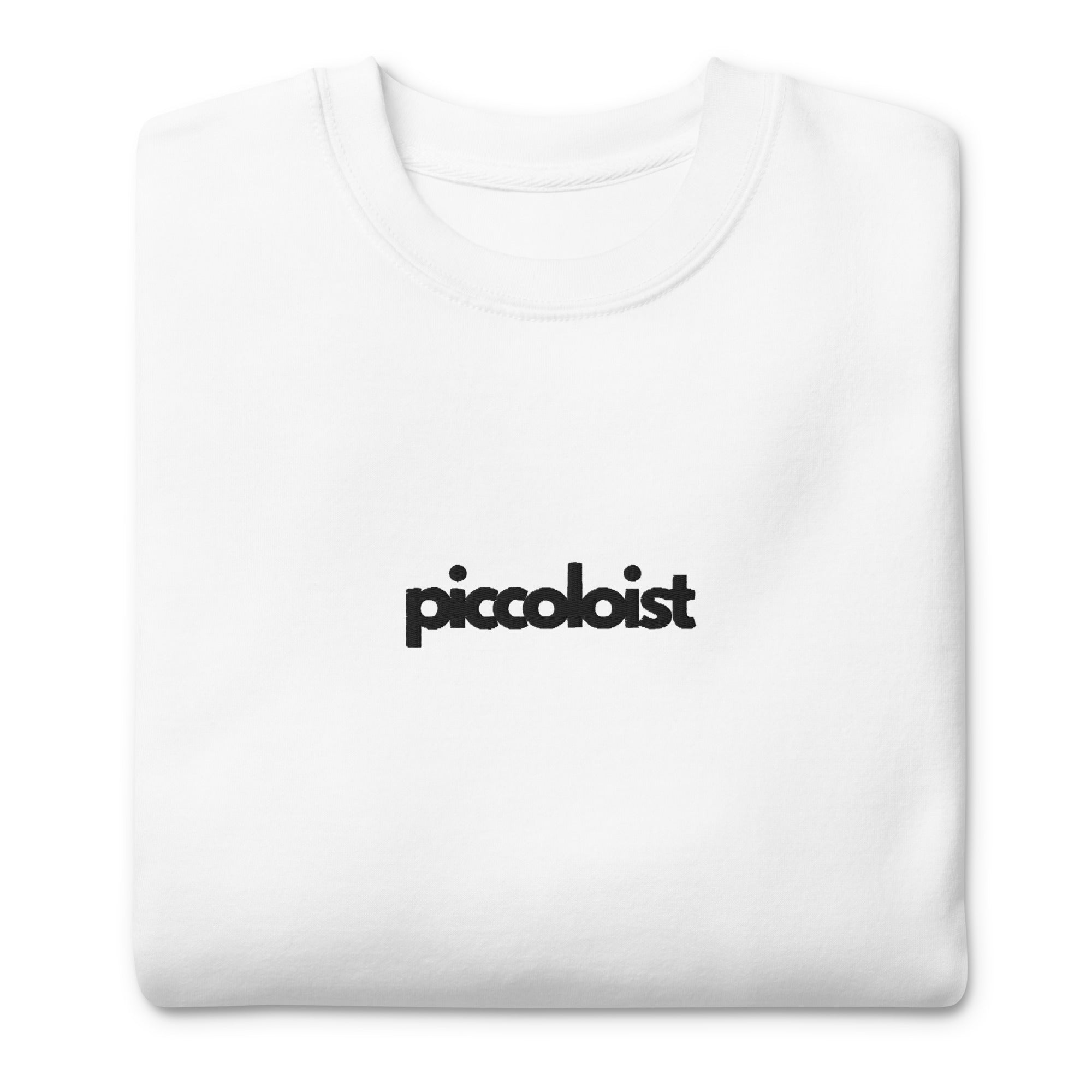 Piccoloist Premium Crew - White