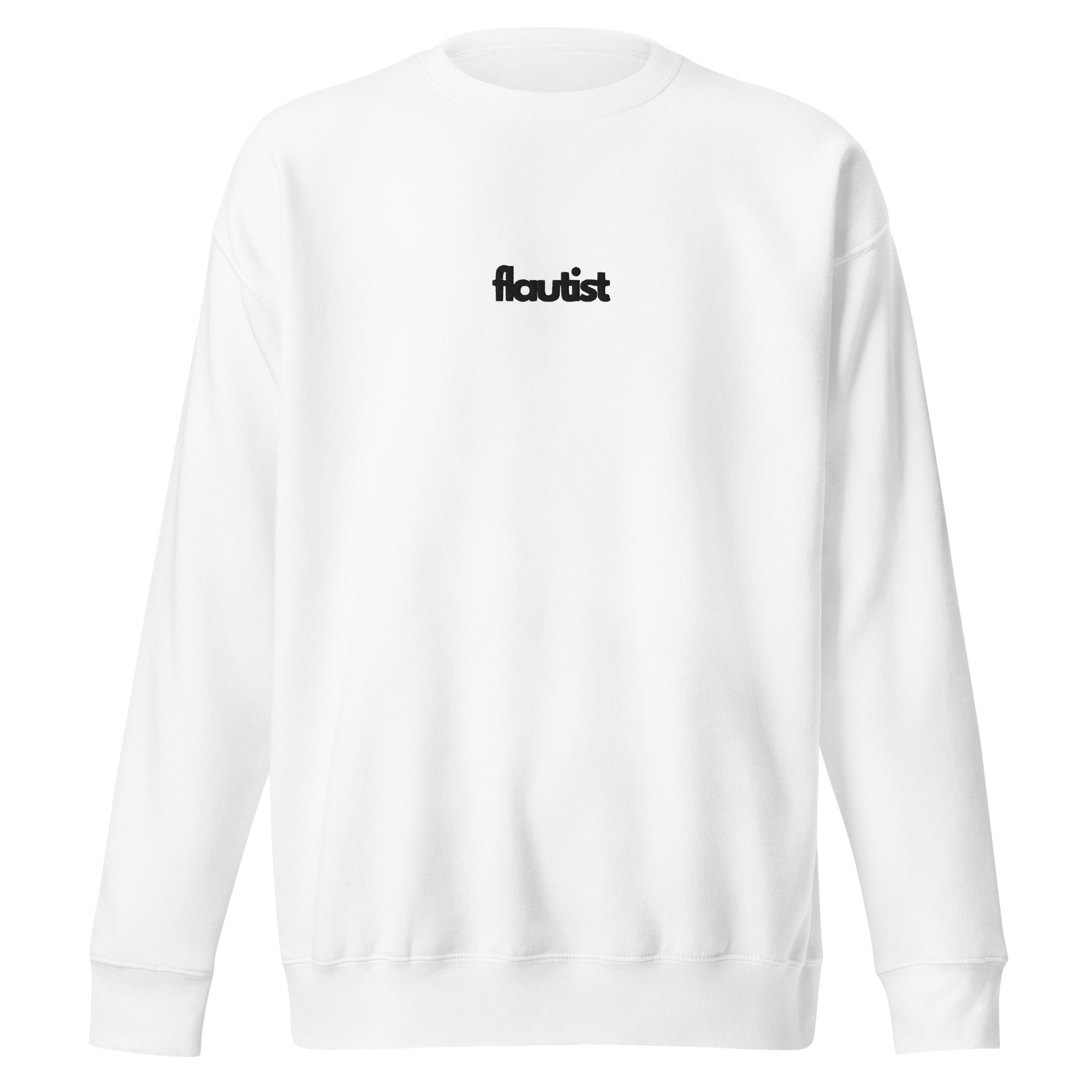 Flautist Premium Crew - White