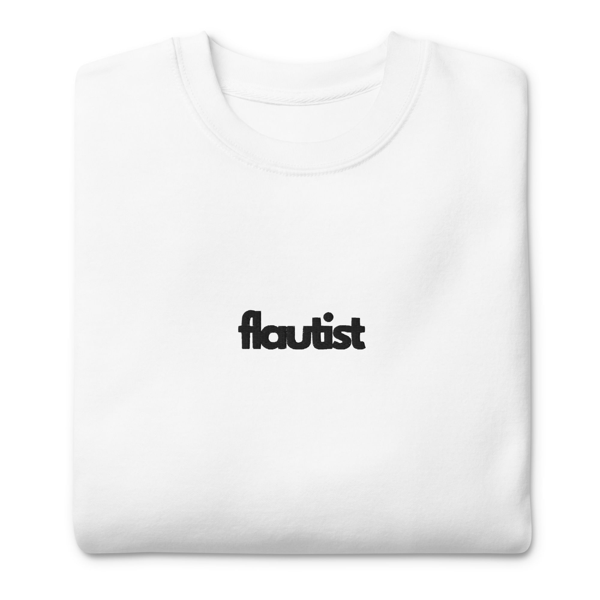 Flautist Premium Crew - White