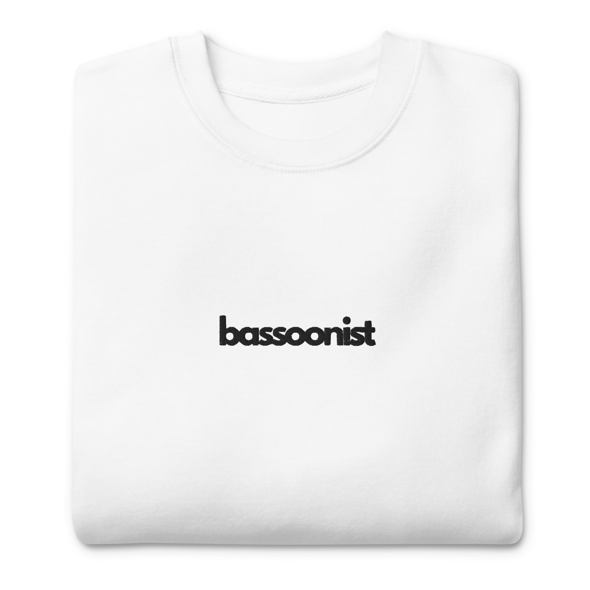 Bassoonist Premium Crew - White