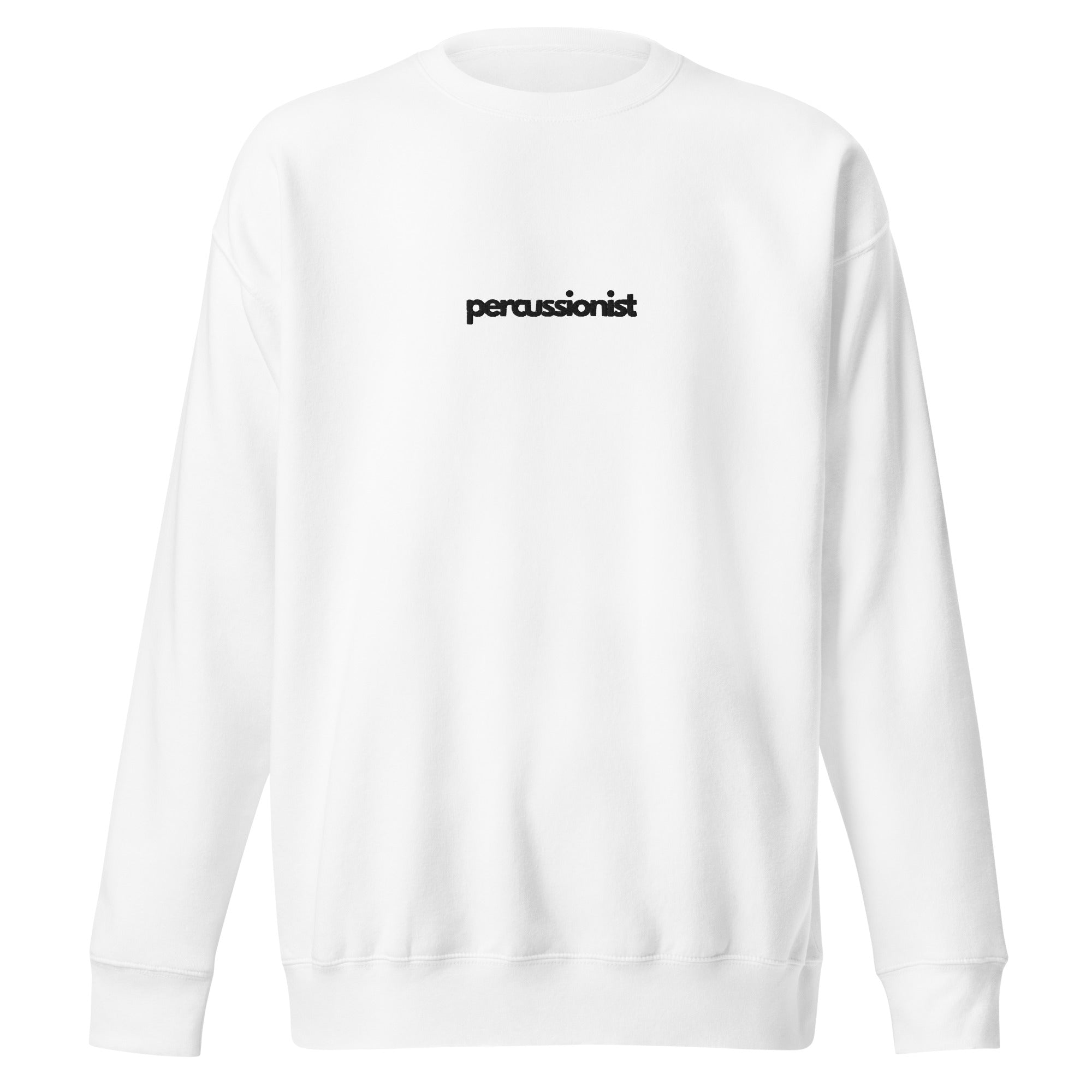 Percussionist Premium Crew - White