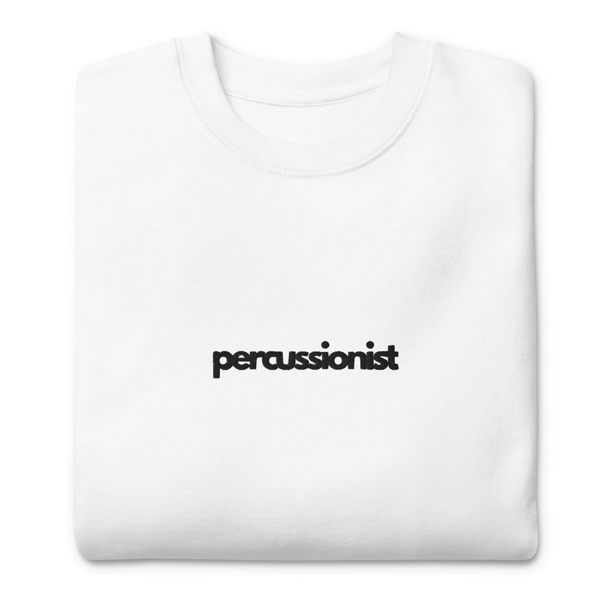 Percussionist Premium Crew - White